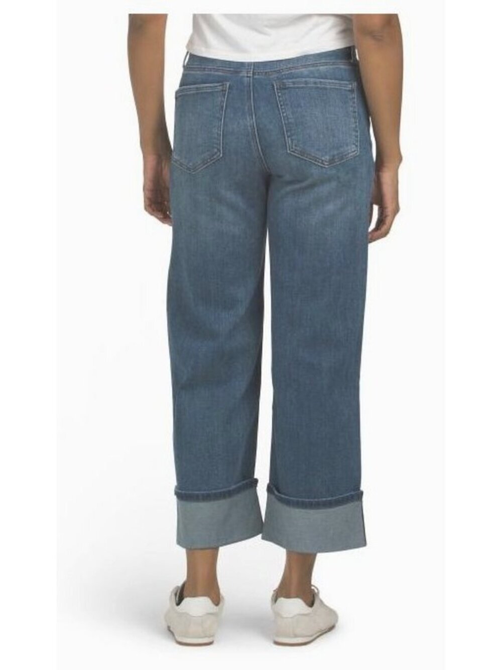 Kut From The Kloth Womens High Rise Wide Leg Crop Roll Up Cuffs Jeans Sz 12 New - Picture 2 of 9
